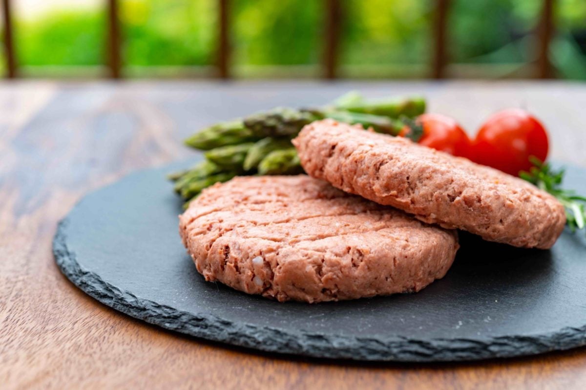 plant based meat burger patties