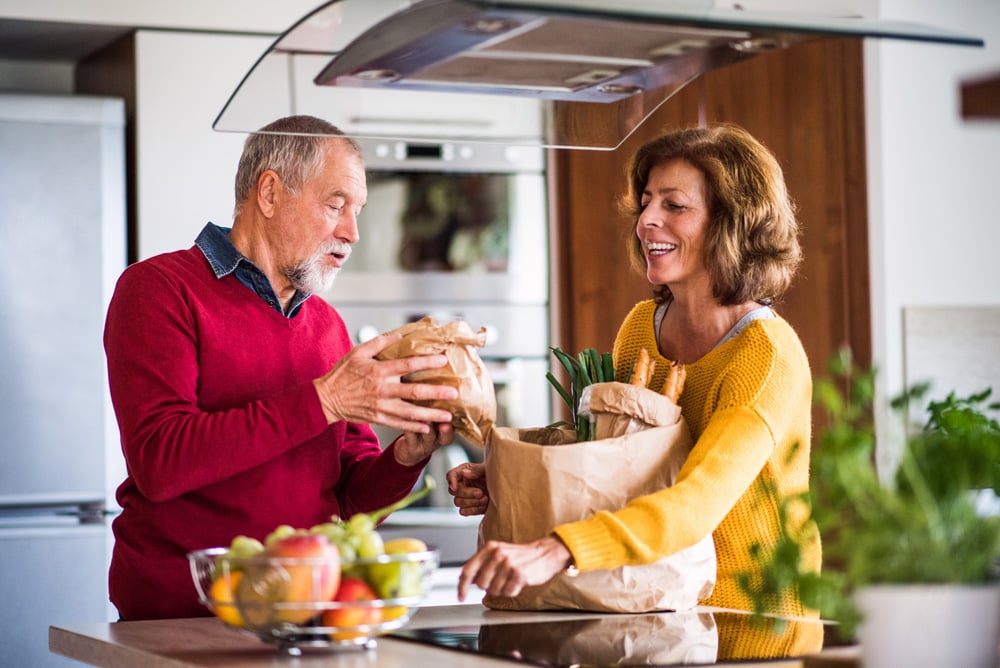 baby boomers shopping grocery products