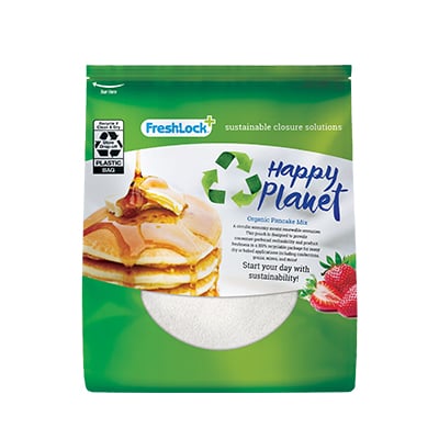 pancake package pouch with reclosability