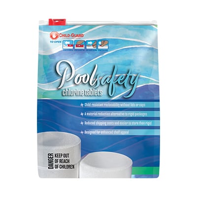 chlorine tablet packaging child resistant