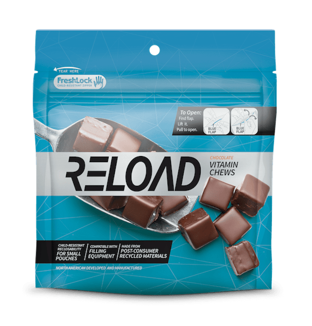 child-resistant flexible packaging for dietary supplements