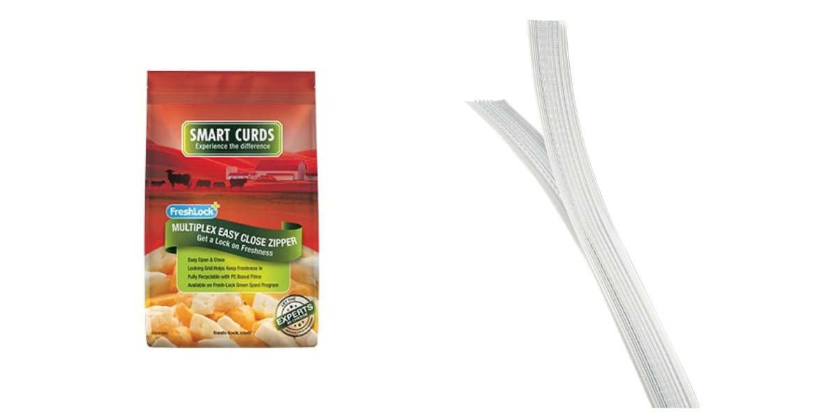 packaging and closure for cheese and Fresh-Lock® Multiplex Zipper