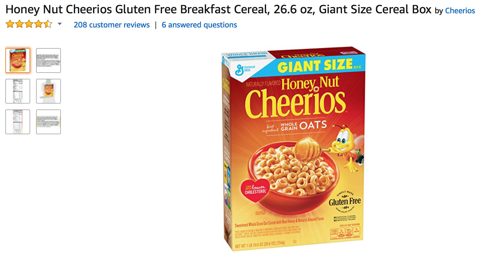 cherrios on amazon