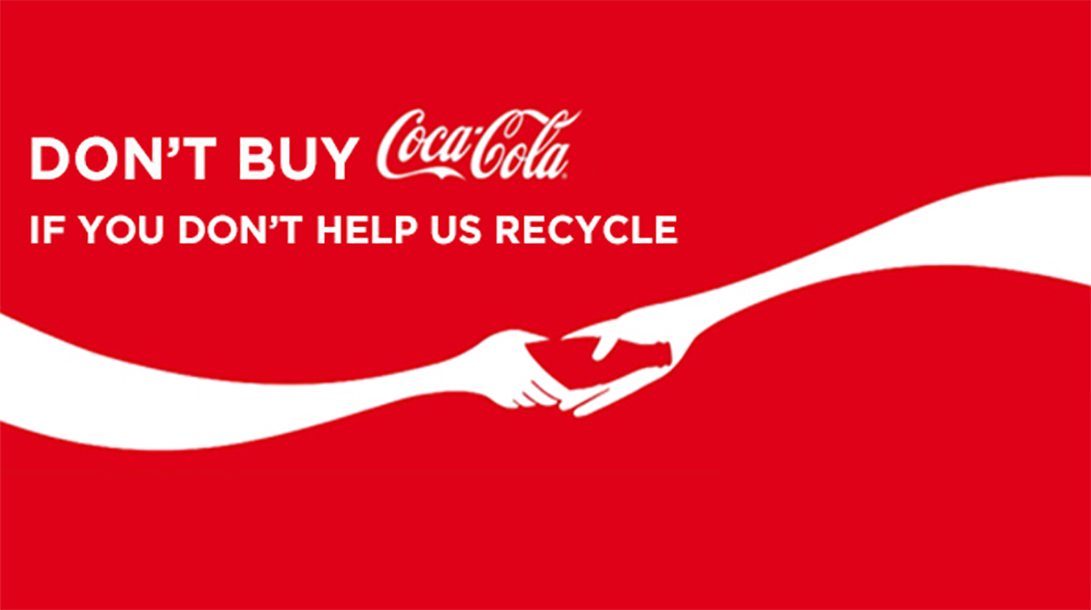 coca cola help us recycle ad